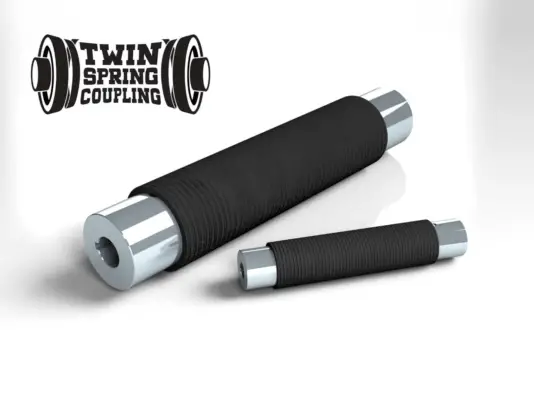 Twin Spring coupling flexible coupling replaces universal joints, servo, beam, bellows and elastomeric couplings