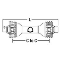 Weasler 14006453 replacement Complete PTO Shaft 53 inch