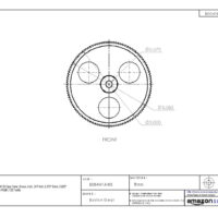 Boston Gear Y2436 Spur Gear, Brass, Inch, 24 Pitch, 0.250" Bore, 1.583" OD, 0.250" Face Width, 36 Teeth 8 Boston Gear Y2436 Spur Gear, Brass, Inch, 24 Pitch, 0.250" Bore, 1.583" OD, 0.250" Face Width, 36 Teeth - Image 3