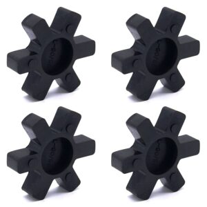 L095 NBR Rubber Spider Insert Solid Spider Center Inserts Fits for Lovejoy Martin L-Jaw Coupling 4 Pack