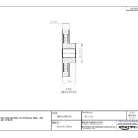 Boston Gear DB1422 Worm Gear, Web, 14.5 PA Pressure Angle, 1.000" Bore, 20:1 Ratio, 40 TEETH, RH 9 Boston Gear DB1422 Worm Gear, Web, 14.5 PA Pressure Angle, 1.000" Bore, 20:1 Ratio, 40 TEETH, RH - Image 4