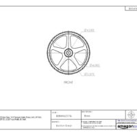 Boston Gear G254 Spur Gear, 14.5 Pressure Angle, Brass, Inch, 24 Pitch, 0.187" Bore, 0.583" OD, 0.250" Face Width, 12 Teeth - Image 3
