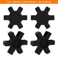 MingQiEven 8 Pcs Solid Type Spider Center Inserts L095 Flexible NBR Rubber Spider Inserts Fits for L Jaw Coupling Set, Black 10 MingQiEven 8 Pcs Solid Type Spider Center Inserts L095 Flexible NBR Rubber Spider Inserts Fits for L Jaw Coupling Set, Black - Image 4
