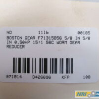 NEW BOSTON GEAR F713-15-B5-G 0.50HP 15:1 56C WORM GEAR REDUCER D426696 15 NEW BOSTON GEAR F713-15-B5-G 0.50HP 15:1 56C WORM GEAR REDUCER D426696 - Image 7