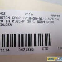 NEW BOSTON GEAR F718-30-B5-G 0.65HP 30:1 WORM GEAR REDUCER D421895 17 NEW BOSTON GEAR F718-30-B5-G 0.65HP 30:1 WORM GEAR REDUCER D421895 - Image 8