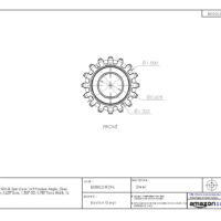 Boston Gear ND16B Spur Gear 14.5 Pressure Angle 16 Teeth 8 Boston Gear ND16B Spur Gear 14.5 Pressure Angle 16 Teeth - Image 3