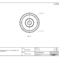 Boston Gear DB1422 Worm Gear, Web, 14.5 PA Pressure Angle, 1.000" Bore, 20:1 Ratio, 40 TEETH, RH 8 Boston Gear DB1422 Worm Gear, Web, 14.5 PA Pressure Angle, 1.000" Bore, 20:1 Ratio, 40 TEETH, RH - Image 3