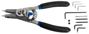 Martin P1421 Quick Switch Retaining Ring Plier with Straight and 90 Degree Bent Tips