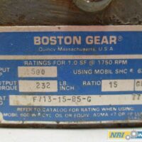 NEW BOSTON GEAR F713-15-B5-G 0.50HP 15:1 56C WORM GEAR REDUCER D426696 14 NEW BOSTON GEAR F713-15-B5-G 0.50HP 15:1 56C WORM GEAR REDUCER D426696 - Image 6