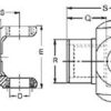 Spicer 2-4-6411-1X Differential End Yoke 1 Spicer 2 4 6411 1x